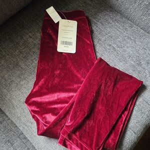 Fabletics Red Velvet Leggings